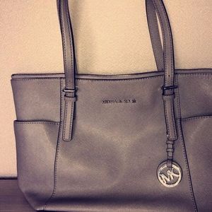 Grey Michael Kors Jetsetter Tote